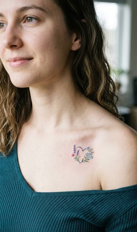 Для дівчат кольорові квіти, фото - Тату майстер Юлія Данилович