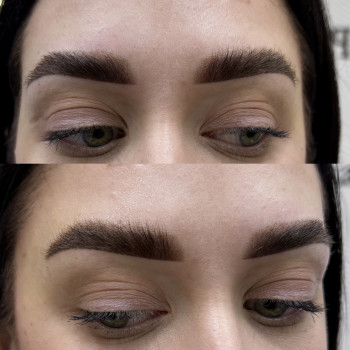 Пудровые брови перманент бровей татуаж, фото - Мастер татуажа Юлія Медвєдєва (Гурик)