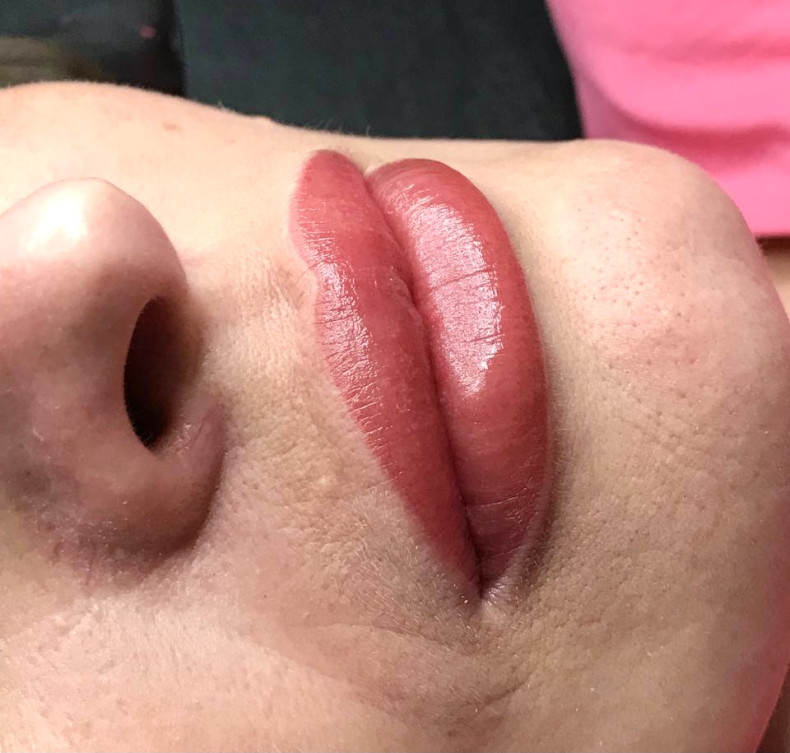 Перманентний макіяж губ, фото - Майстер татуажу Юлія Медвєдєва (Гурик)