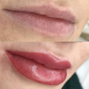 Перманентний макіяж губ, фото - Мастер татуажа Юлія Медвєдєва (Гурик)