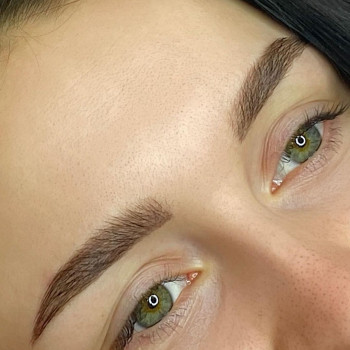 Пудровые брови перманент бровей пудровое напыление, фото - Мастер татуажа Марина Жилко