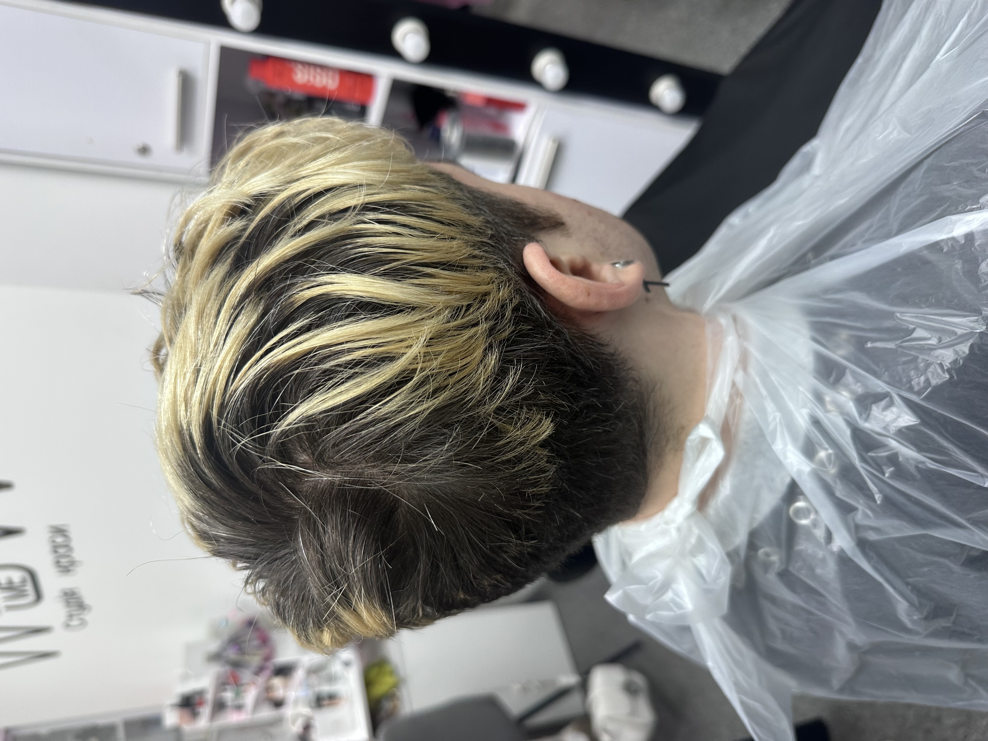 Мелирование мужское черные волосы, фото - Парикмахер-универсал Алина Соколова