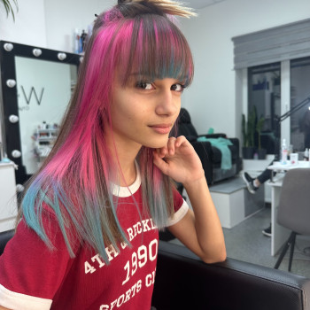 Сложное окрашивание передних прядей колорирование, фото - Парикмахер-универсал Алина Соколова