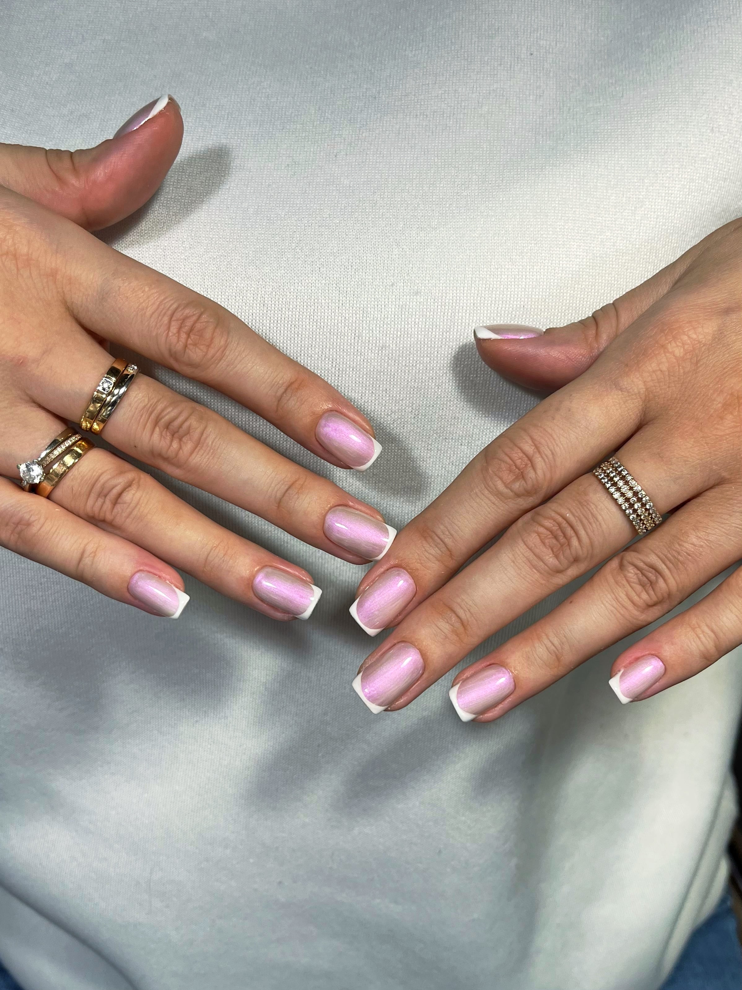 Манікюр котяче око світловідбивний металік, фото - Майстер манікюру Станіслава Артьомова