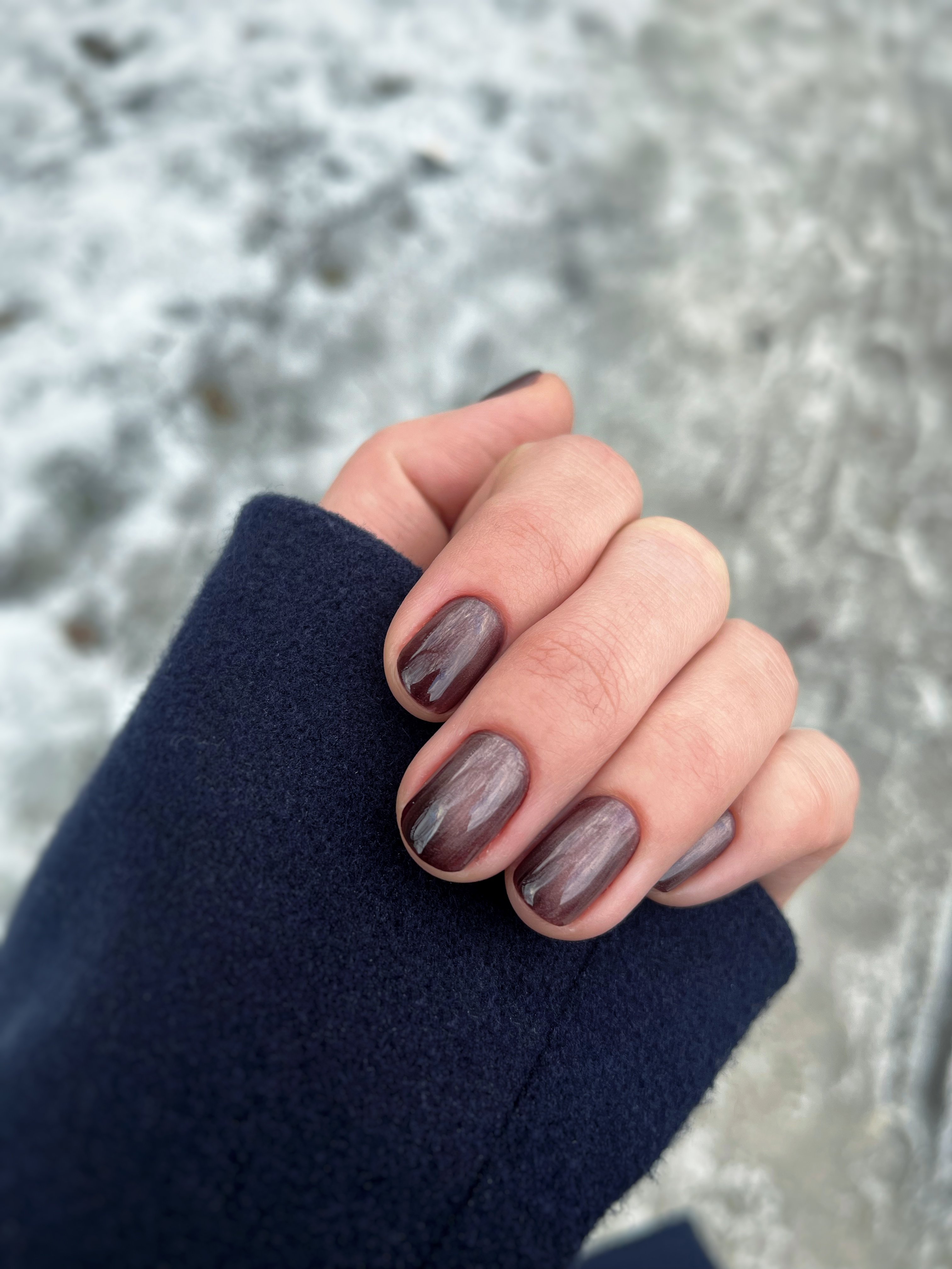 Манікюр котяче око кавовий металік, фото - Майстер манікюру Станіслава Артьомова