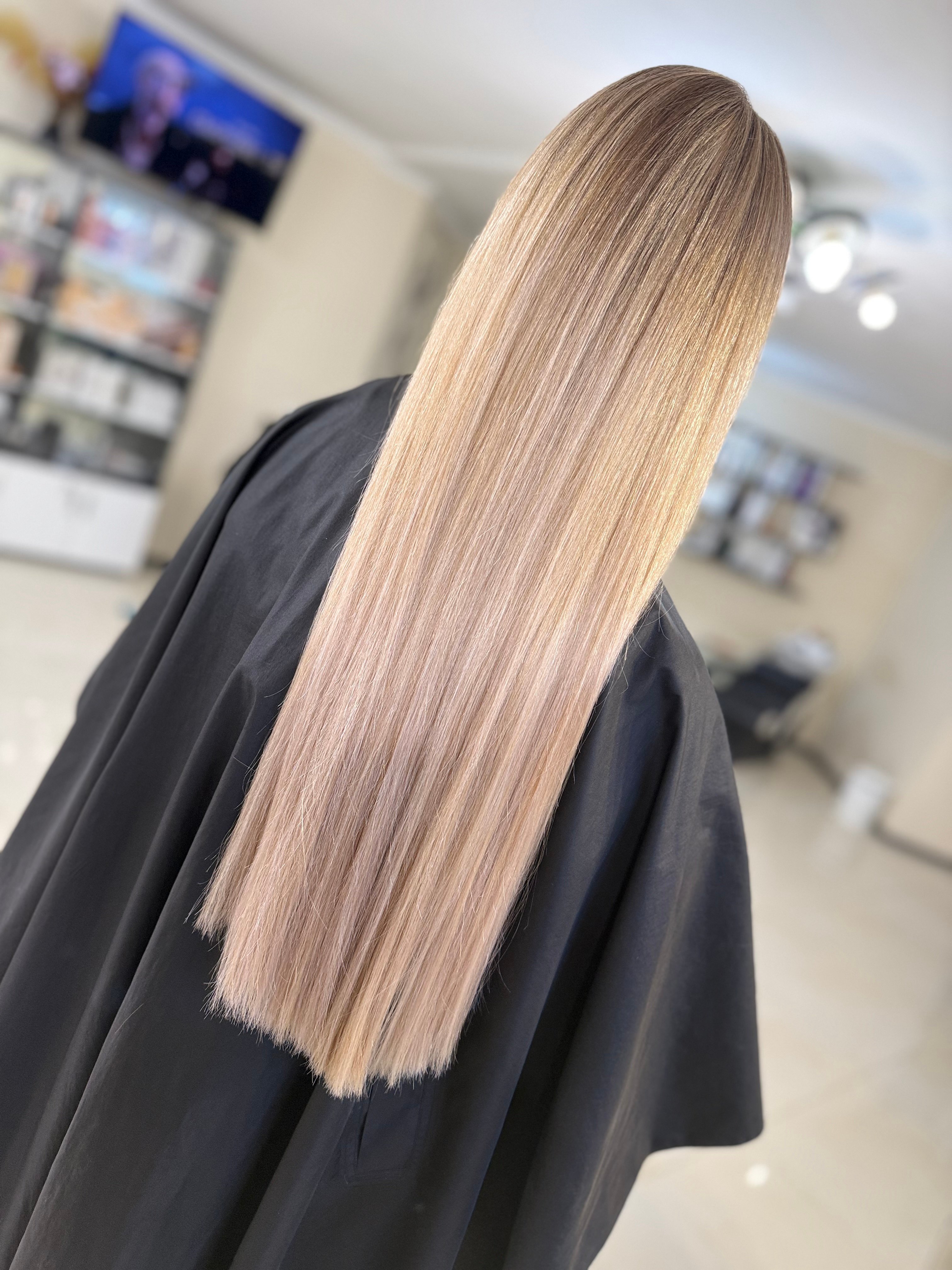 Стрижка на довге волосся укладка блонд, фото - Студія краси Style