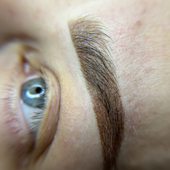 Пудрові брови перманент брів татуаж, фото - Майстер татуажу Вікторія Малюкова