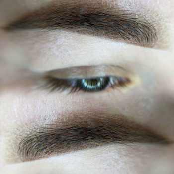 Пудрові брови перманент брів пудрове напилення, фото - Майстер татуажу Вікторія Малюкова