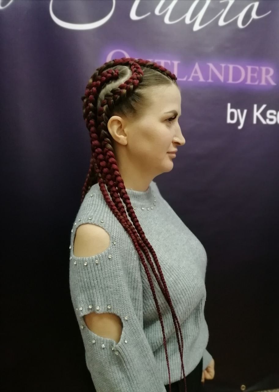 Зачіска з брейдами, фото - Брейдер Оксана Врадій