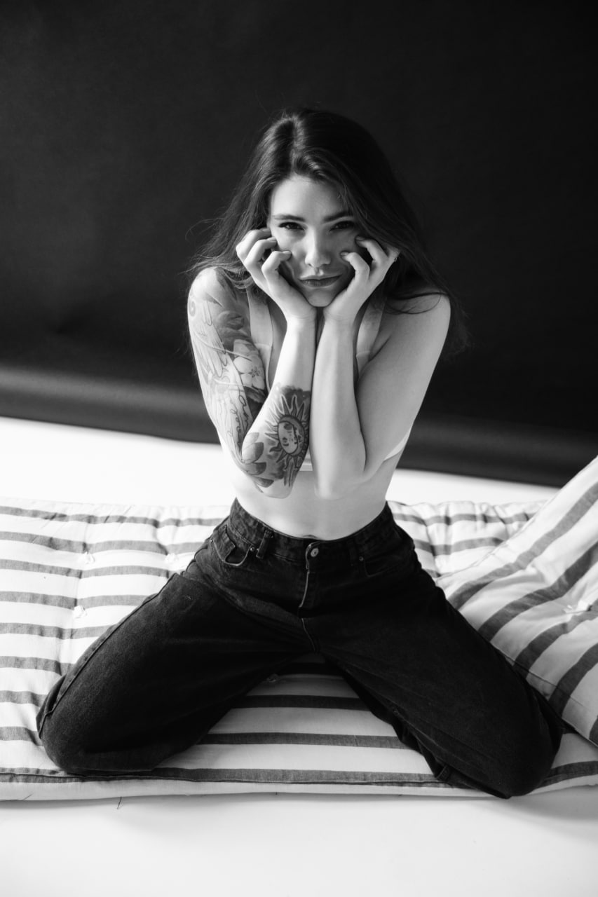 Фотосесія ню чб для дівчини, фото - Фотограф Гліб Мунтян