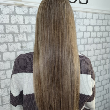 Теплый блонд бежевый натуральный, фото - Парикмахер Надія Куніцина