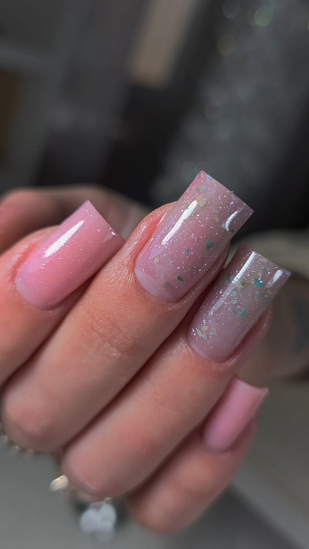 Рожевий манікюр на довгі нігті квадратні, фото - Майстер манікюру Любовь Миненко