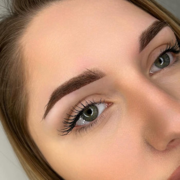 Пудрові брови акварельний татуаж губ перманент брів, фото - Майстер татуажу Олександра Левчун