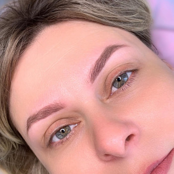 Пудрові брови перманент брів татуаж хною, фото - Майстер татуажу Олександра Левчун