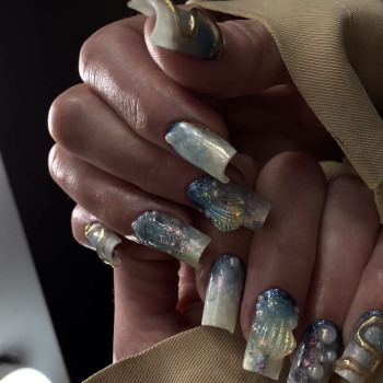 Зухвалий манікюр незвичайний оригінальний, фото - Майстер манікюру Альона Землякова