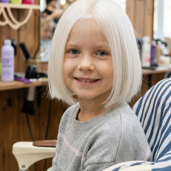 Стрижка каре на тонкие волосы для девочки, фото - Парикмахер София Болотина