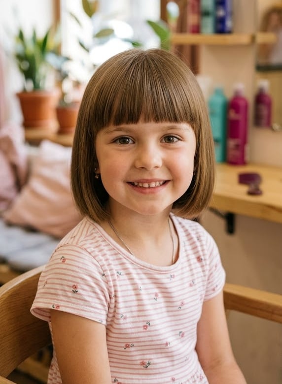 Стрижка каре з чолкою на тонке волосся, фото - Перукар Софія Болотіна