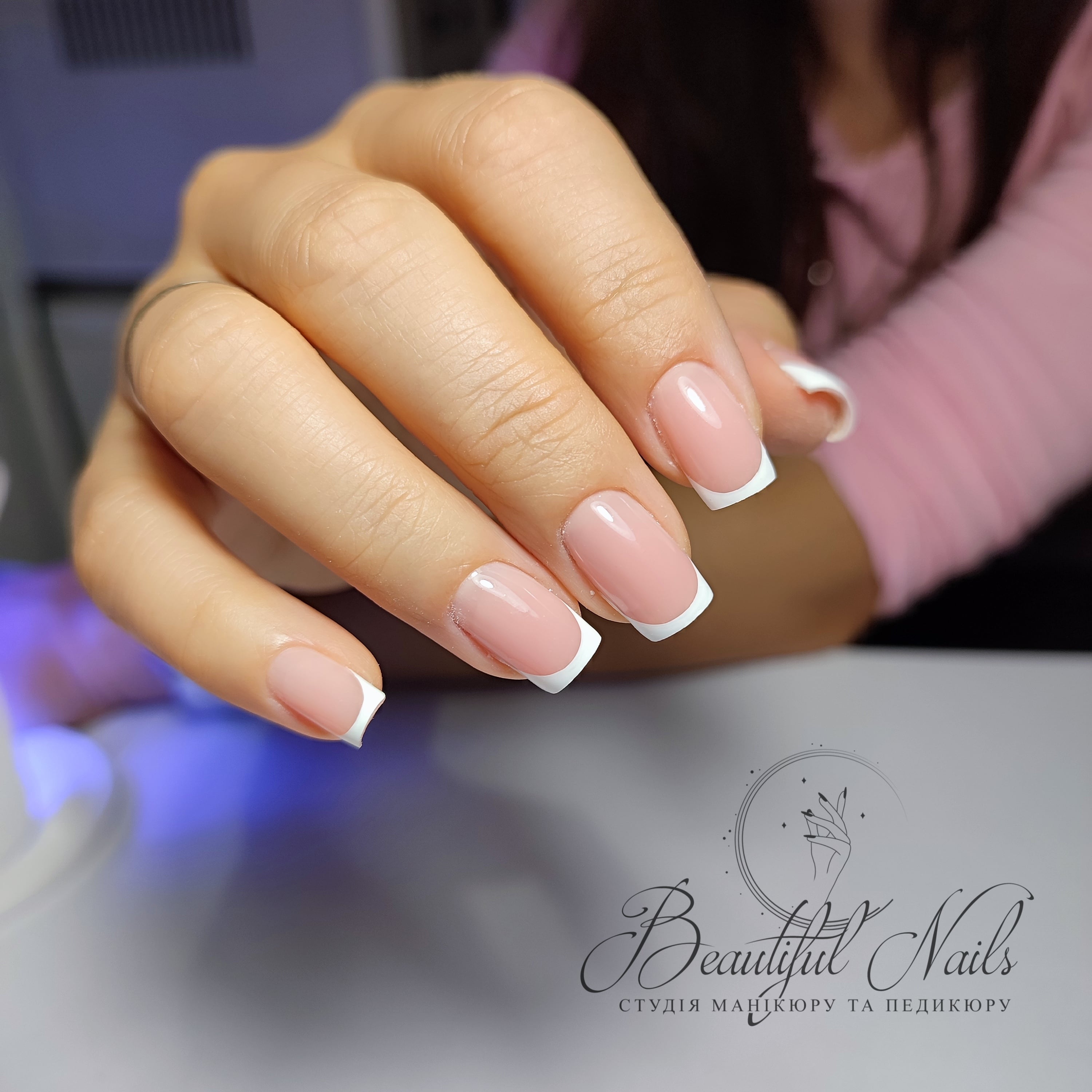 Французский маникюр молочный френч, фото - Мастер маникюра Ірина Мочкодан