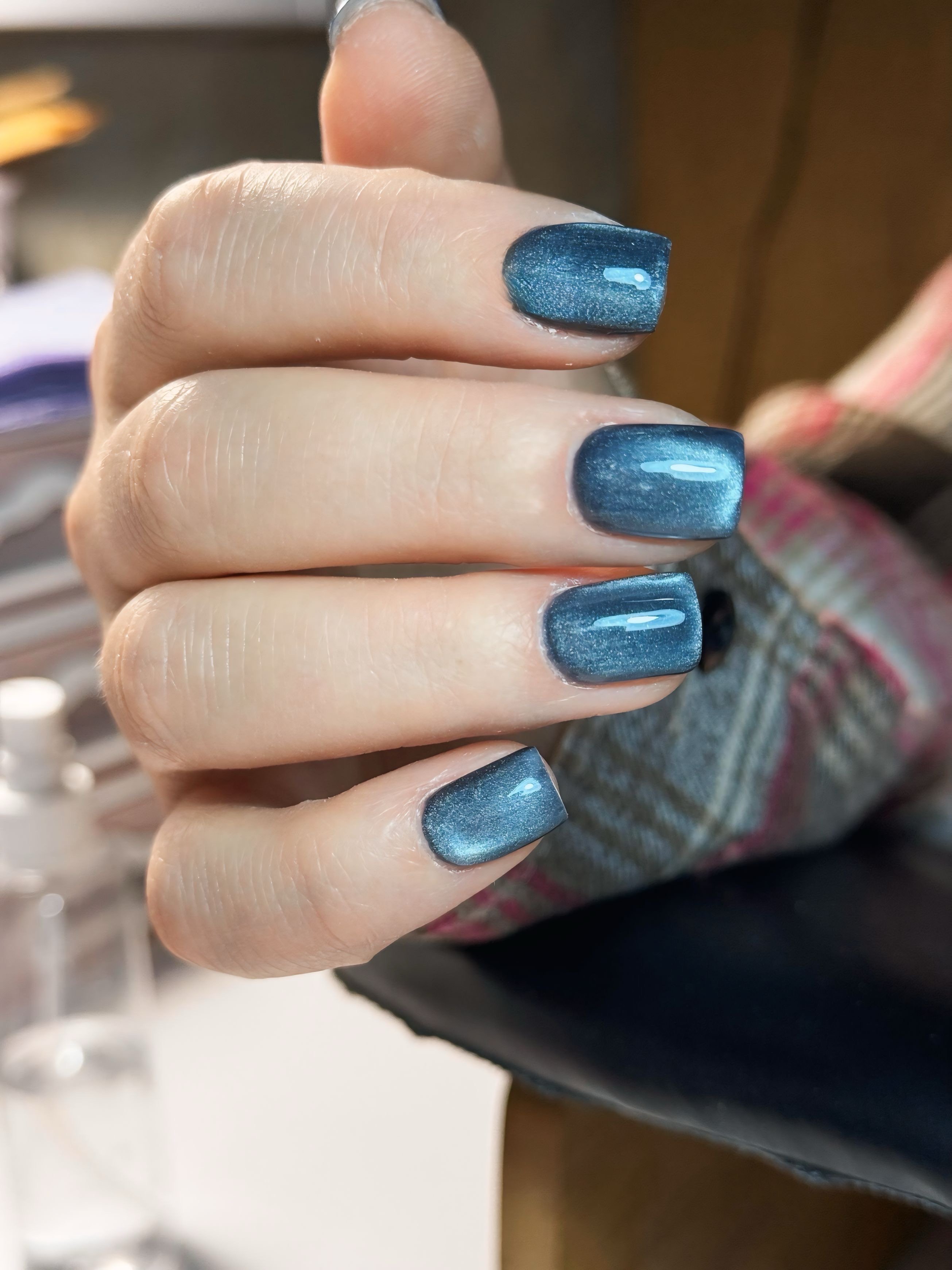 Манікюр котяче око металік магнітний, фото - Майстер манікюру Оксана Коссе