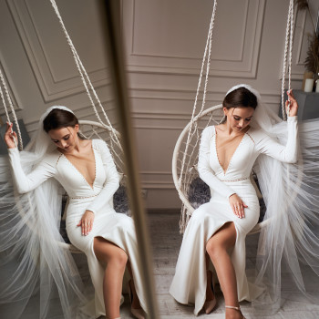 Фотосесія у студії весільна сукні, фото - Весільний фотограф Віталій Смульський