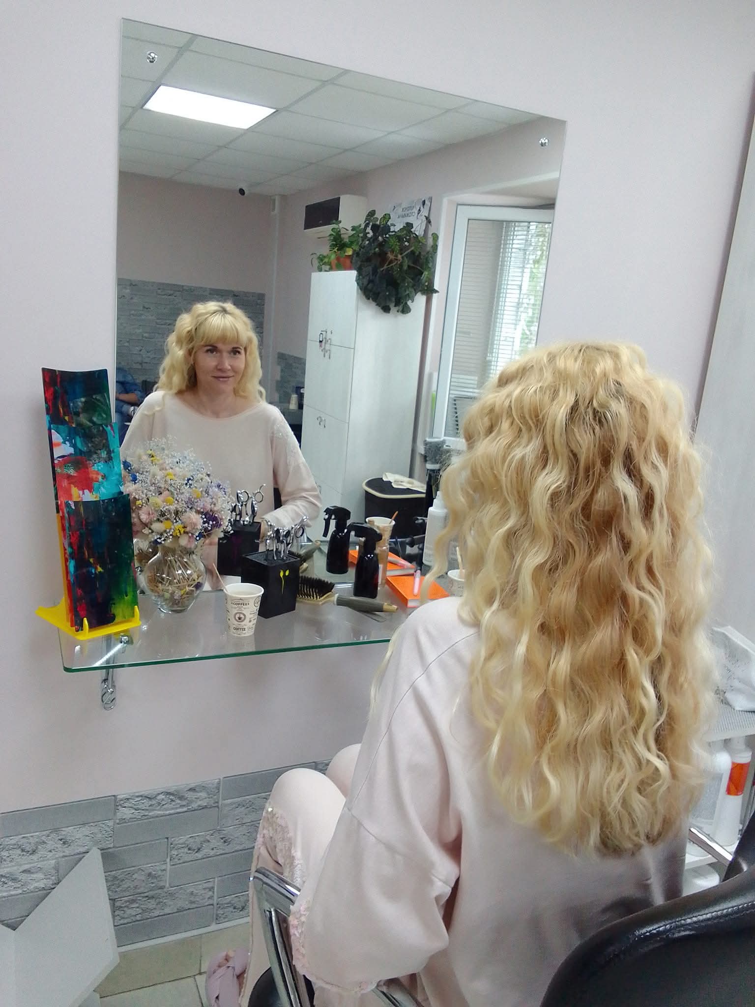 Стрижка каскад на довге волосся з чолкою, фото - Перукар Олександра Кавлак