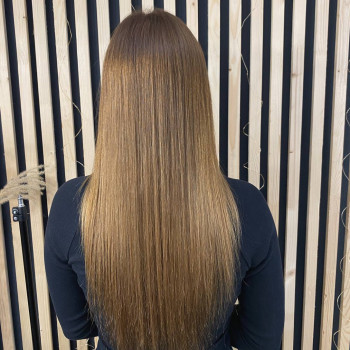 Бежевый блонд натуральный темный, фото - Парикмахер Оля Кравченко