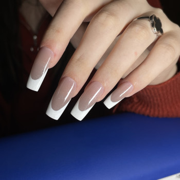 Нарощення на тіпси, френч, фото - Майстер манікюру Марина Пешкова