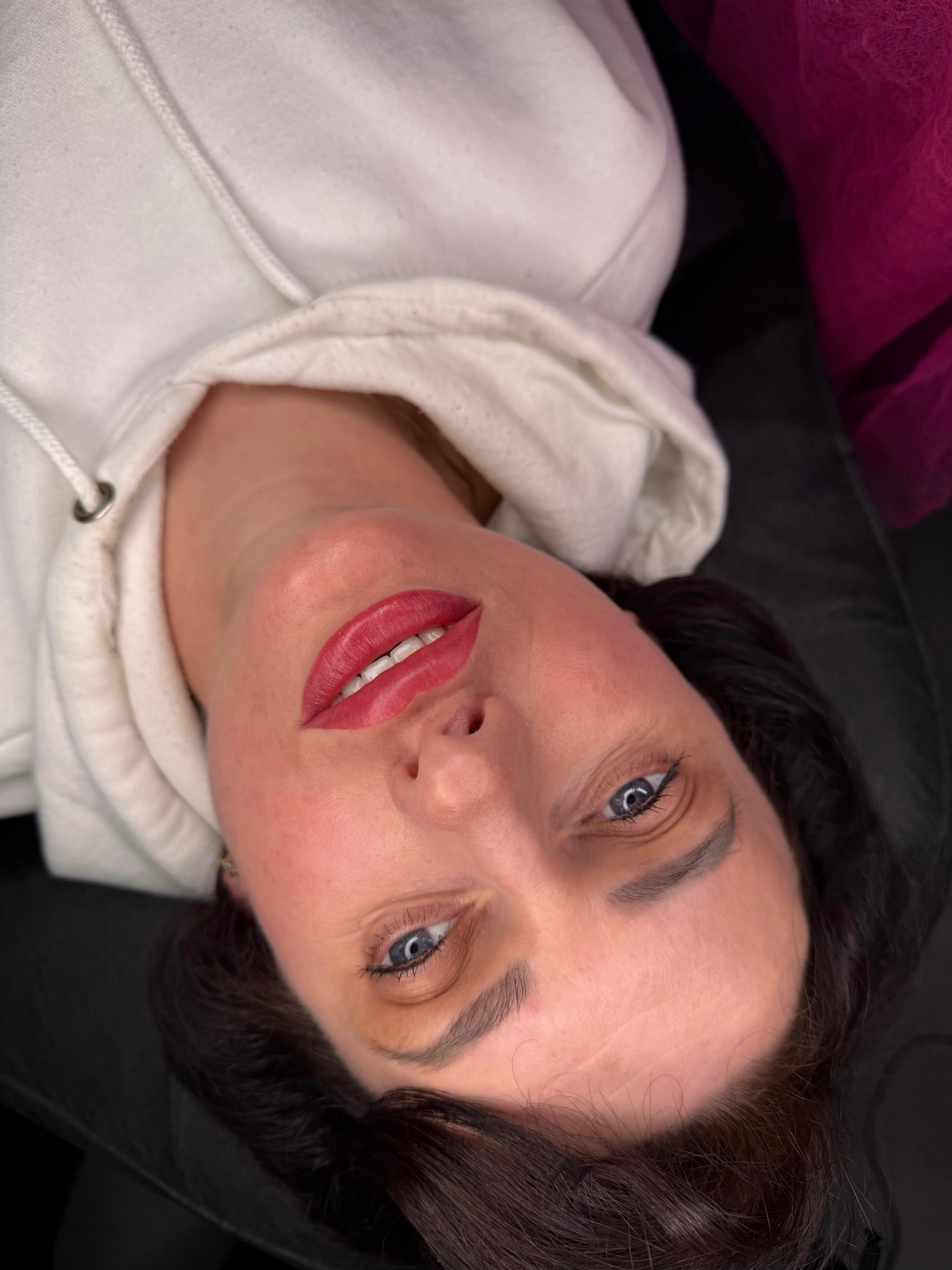 Акварельный татуаж губ перманент, фото - Бровист Лариса Головко