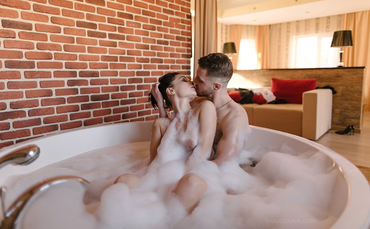 Фотосесія ню еротична у ванній, фото - Весільний фотограф Анна Шаульская