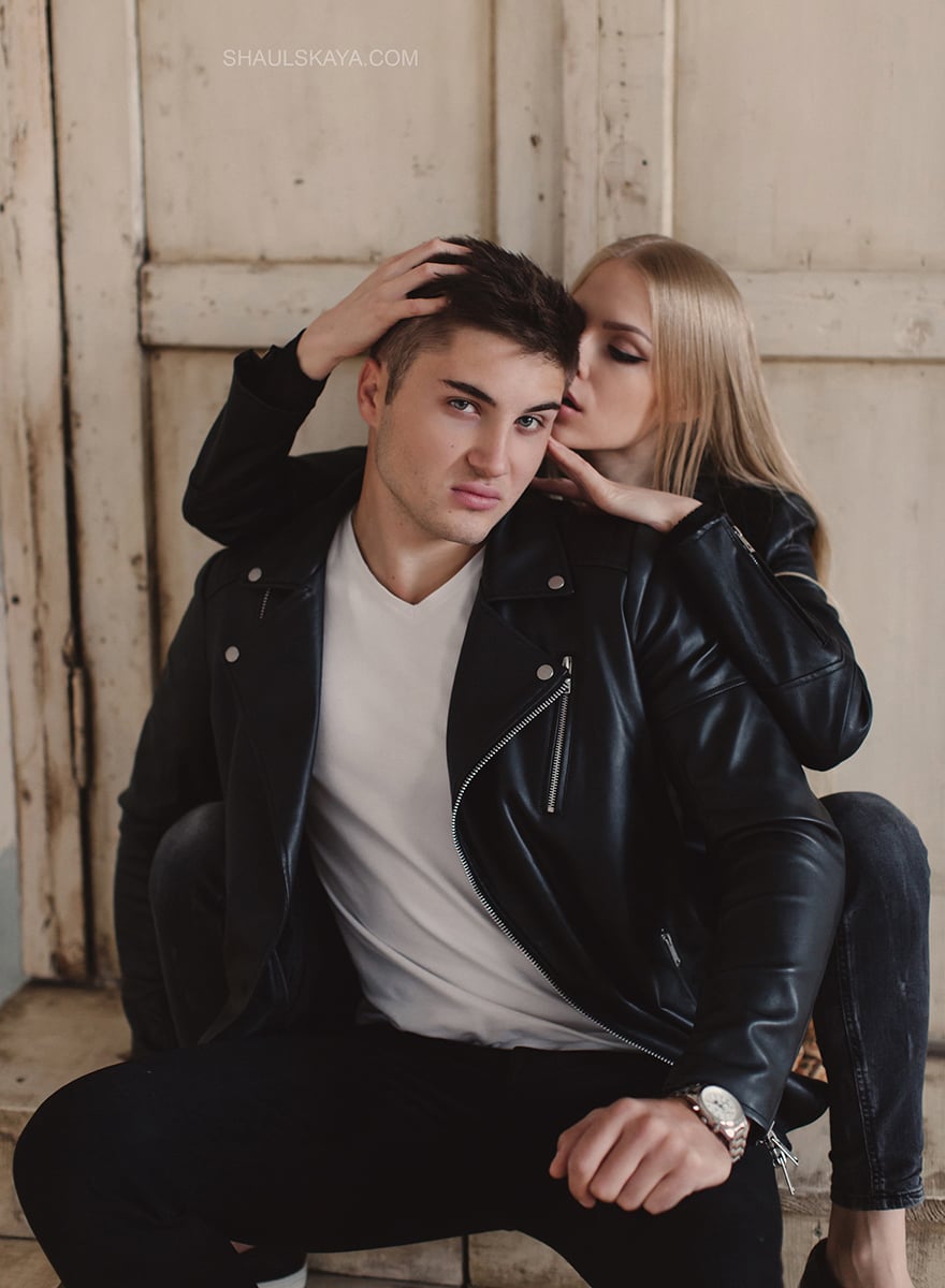Фотосесія у студії пари чоловіча, фото - Весільний фотограф Анна Шаульская