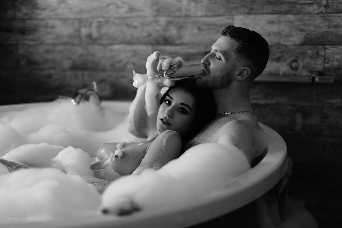 Фотосесія ню еротична у ванній, фото - Весільний фотограф Анна Шаульская