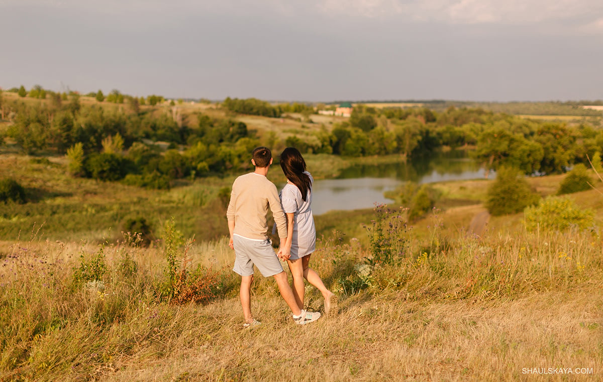Фотосесія на природі пари лав сторі, фото - Весільний фотограф Анна Шаульская