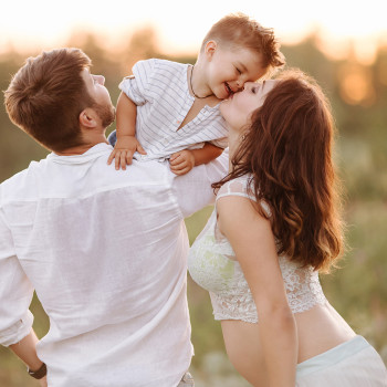 Фотосессия беременности семейная на природе, фото - Свадебный фотограф Анна Шаульская