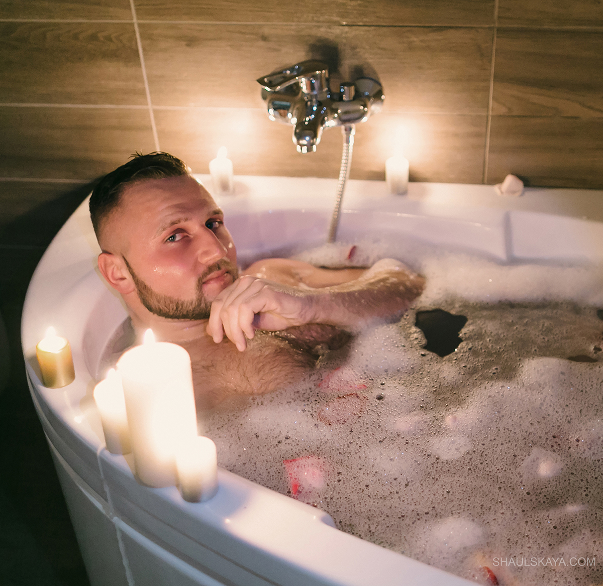 Фотосесія ню еротична у ванній, фото - Весільний фотограф Анна Шаульская