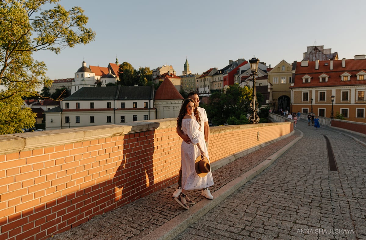 Фотосесія вагітності пари на заході сонця, фото - Весільний фотограф Анна Шаульская