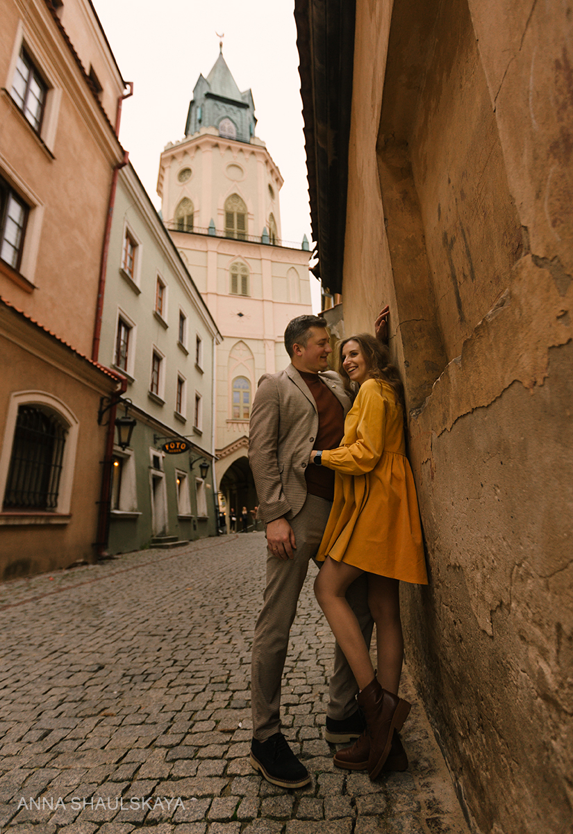 Фотосесія пари стильна у місті, фото - Весільний фотограф Анна Шаульская