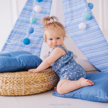 Сімейна фотосесія у студії дитяча, фото - Весільний фотограф Анна Шаульская