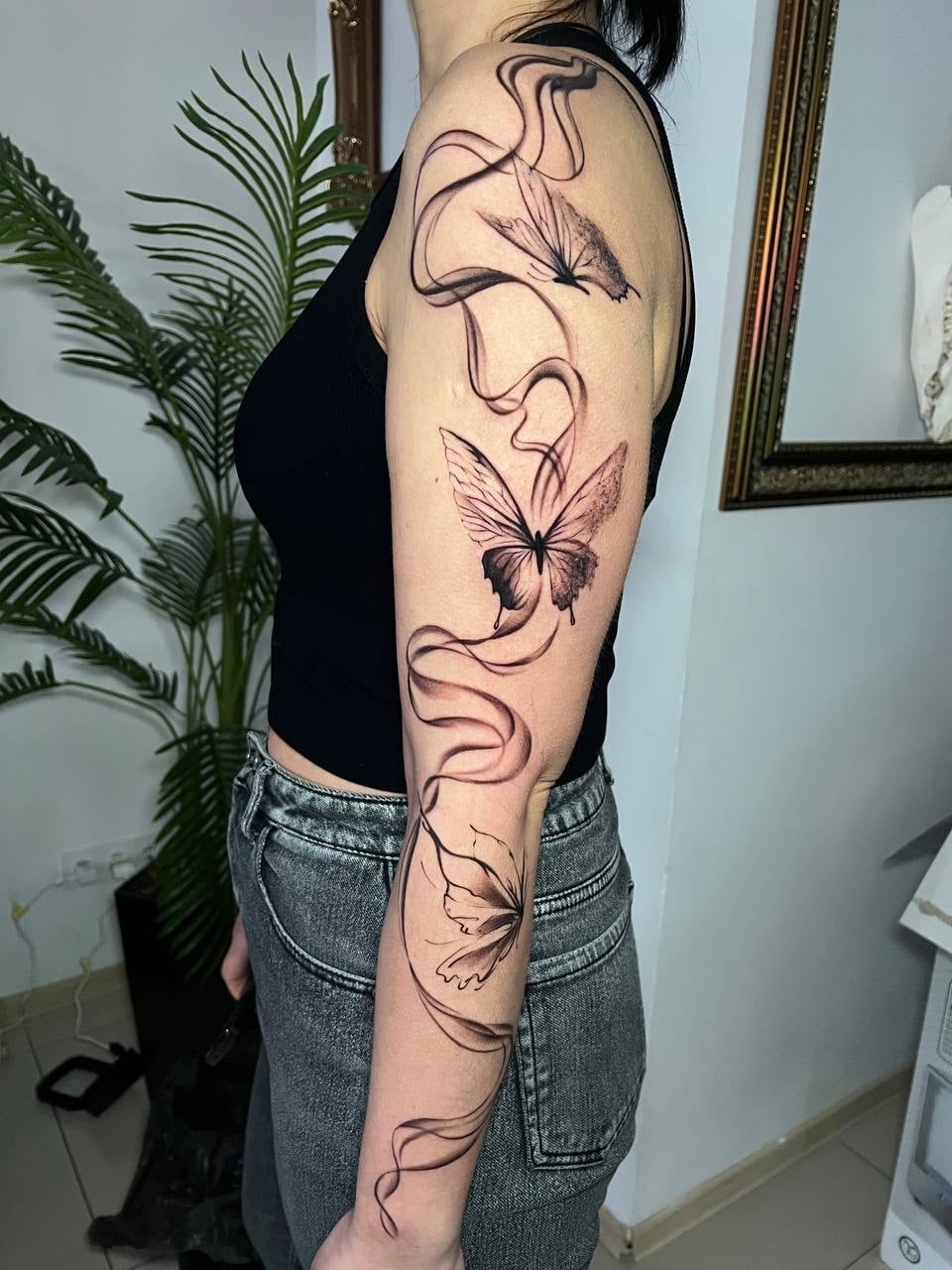 Женские на руке плече, фото - Тату салон Free Art Tattoo