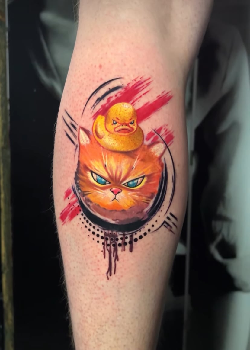 Для хлопців кольорові на литці, фото - Тату салон Free Art Tattoo