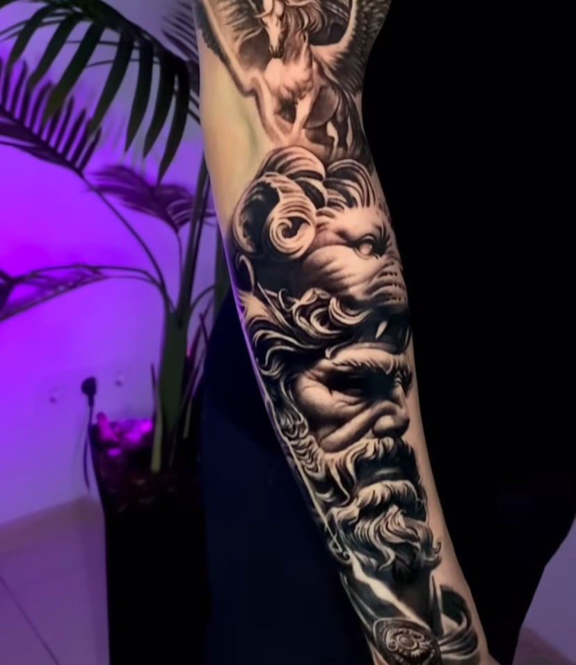 Для хлопців рукав реалізм, фото - Тату салон Free Art Tattoo