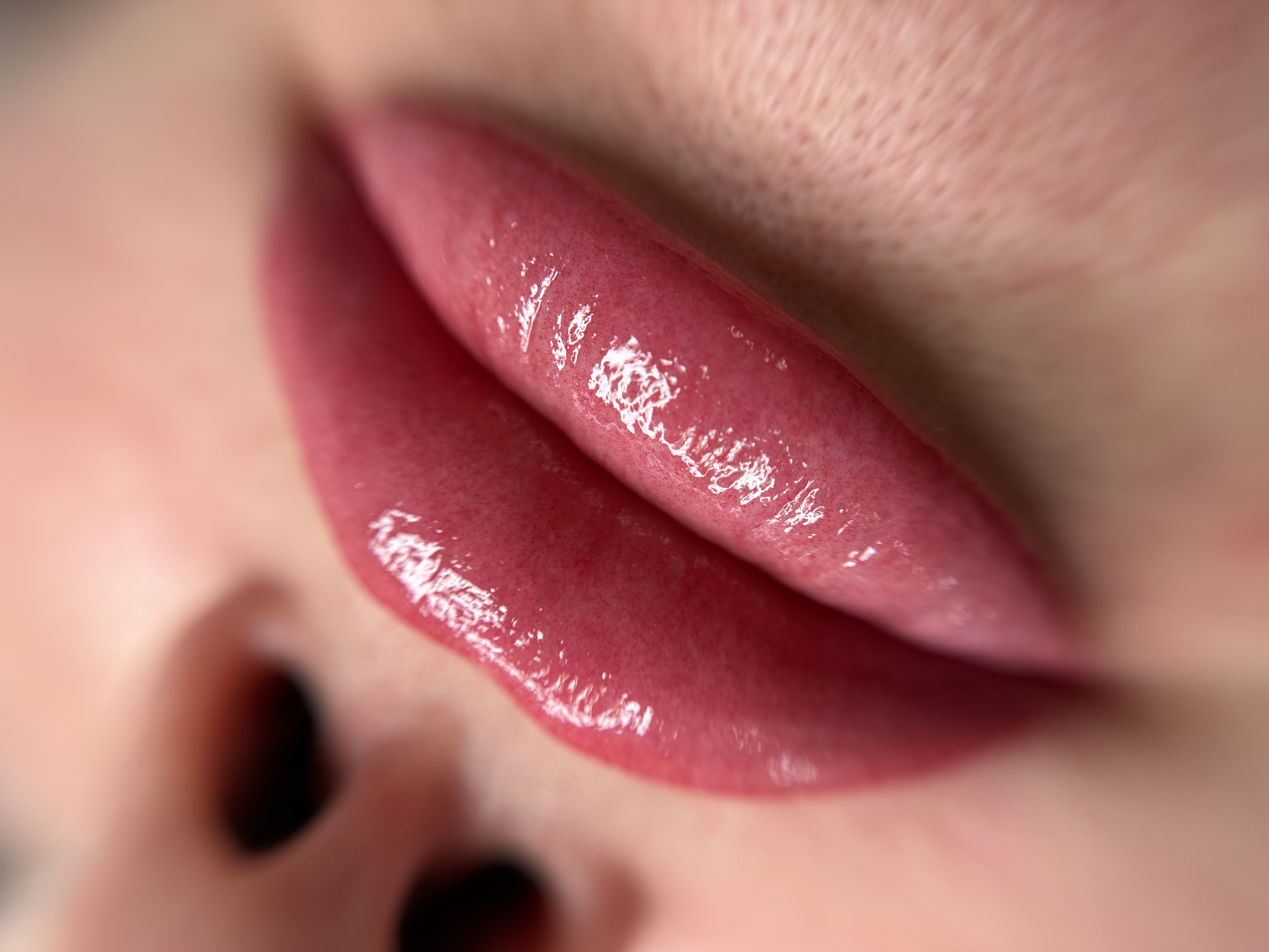 Акварельный татуаж губ перманент, фото - Мастер татуажа Ольга Топтигіна