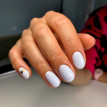 Манікюр на короткі нігті ніжний нюдовий, фото - Майстер манікюру Анна Домбровська