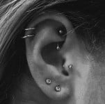 Акція на пірсинг гелікс, трагус Майстер з пірсингу Александра Київ