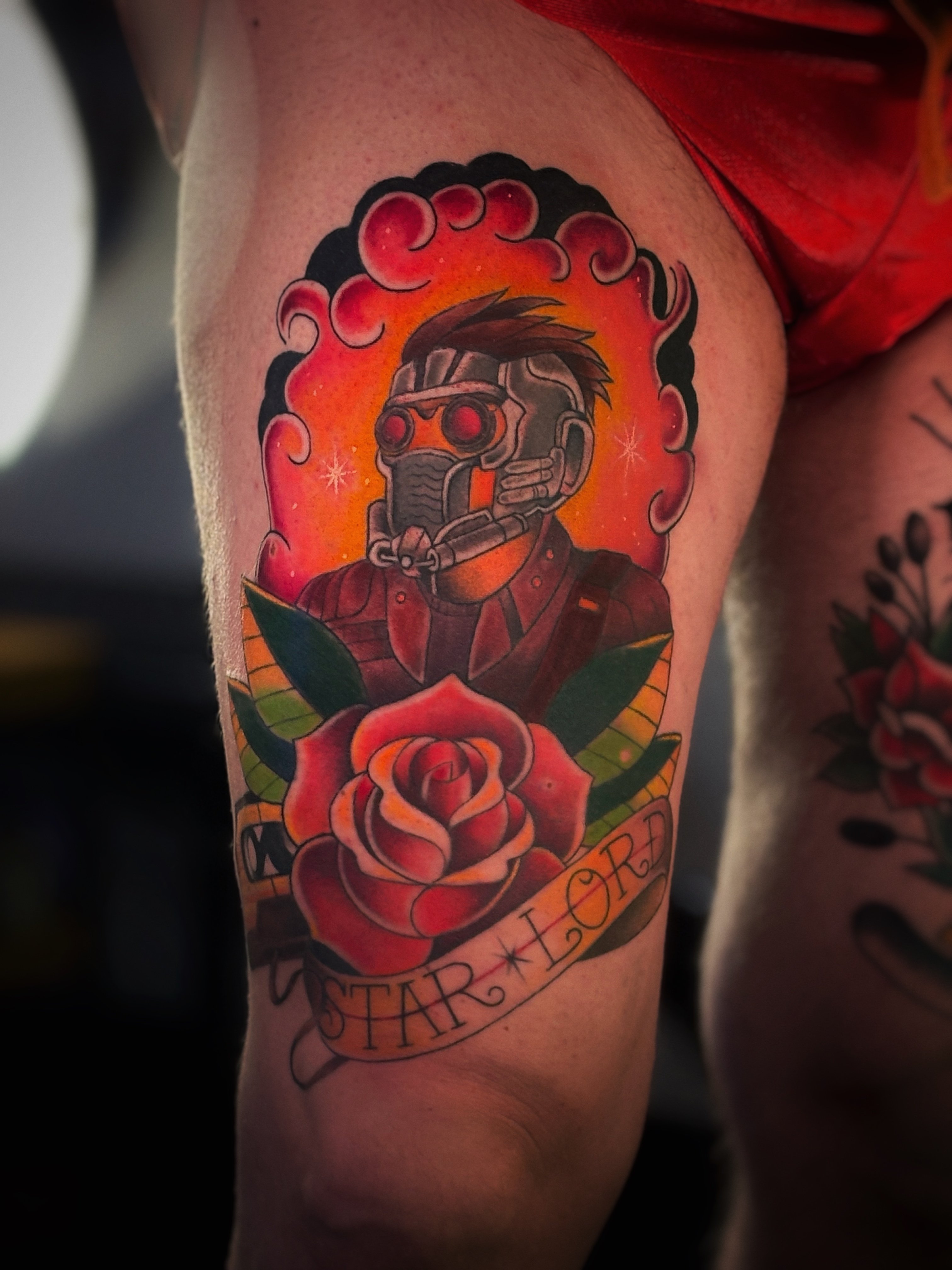 Мужские роза цветные, фото - Тату салон Smile Tattoo