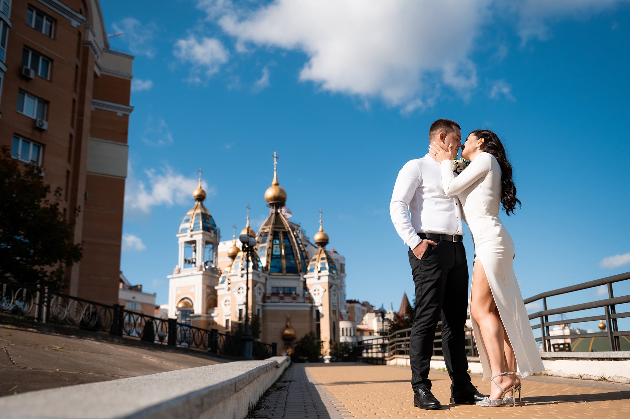 Фотосесія пари весільна у місті, фото - Сімейний фотограф Олексій Єремєєв