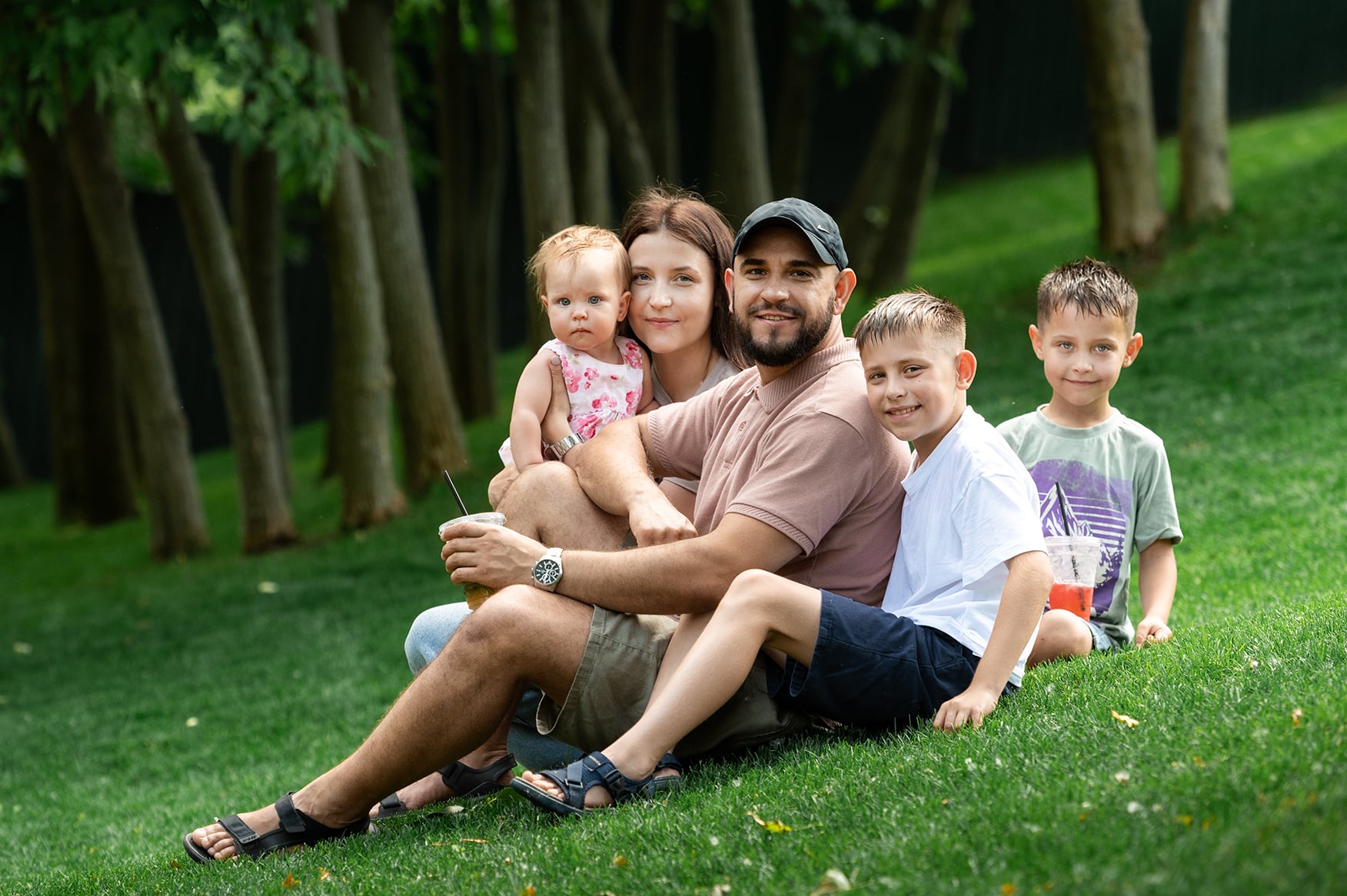 Семейная фотосессия на природе в лесу, фото - Семейный фотограф Алексей Еремеев