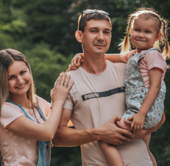 Семейная фотосессия на природе с ребенком, фото - Фотограф Ліка Руденко