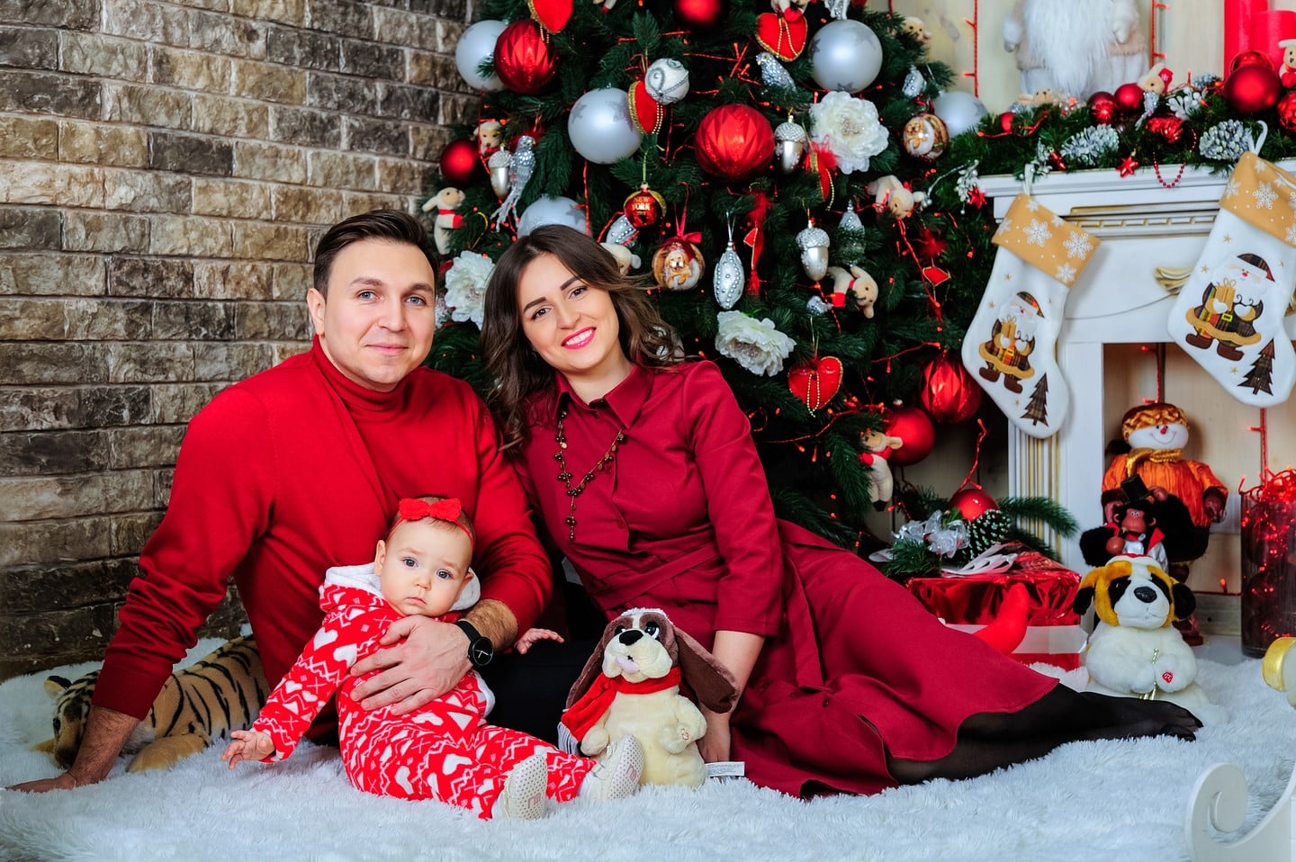 Новогодняя фотосессия семейная с ребенком, фото - Свадебный фотограф Павел Поздняк