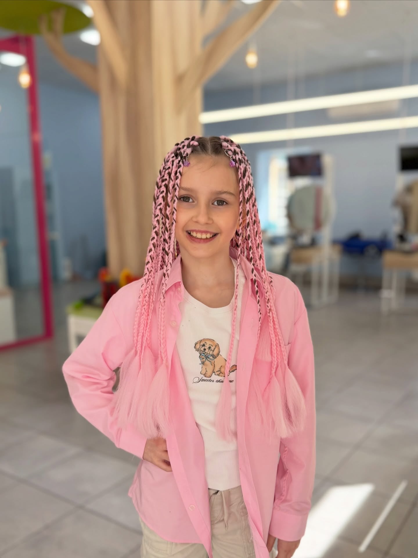 Плетение волос брейды зизи, фото - Салон красоты Barber Kids