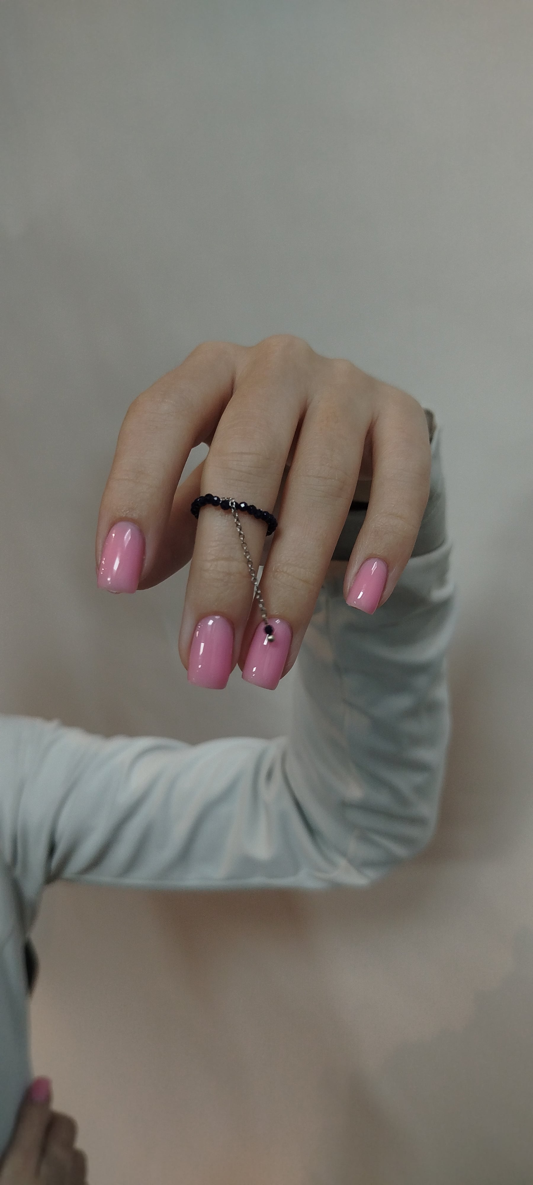 Маникюр на короткие ногти яркий розовый, фото - Мастер маникюра Альона Nails
